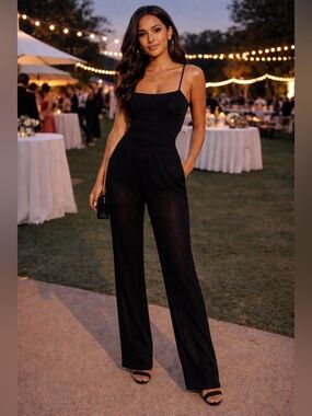 St. John Couture by Marie Gray Black Sheer Knit Dressy Casual Pants 12